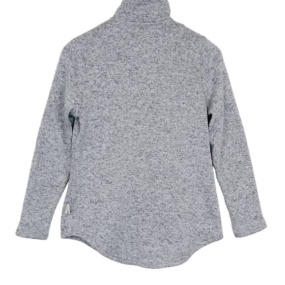 Simply Southern Size S Snap Down Pullover Fleece Top Down Pebble Gray - Picture 5 of 10